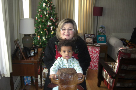 Christmas 2007 with my granddaughter.