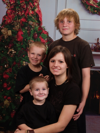 My four kids, amber, alec, zac and isaac