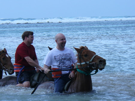 Horseback Riding with Friends in the Caribbean