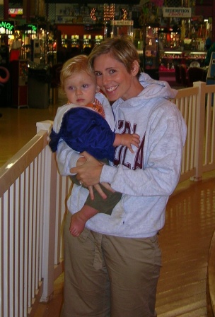 Me and my nephew, Declan at the boardwalk, June 2007