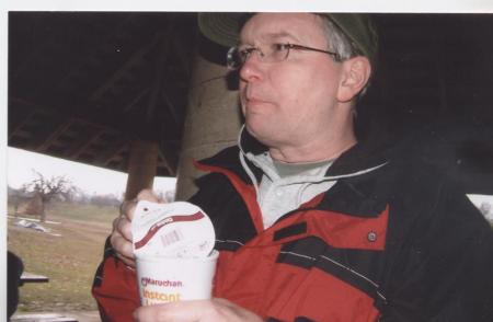 2006-Eating lunch while supervising scouts at Kirby Park.