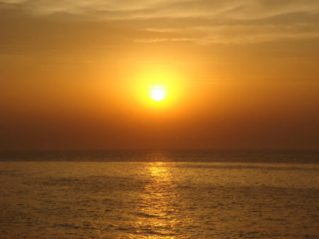 Sunset on the mediteranian
