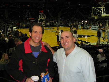 Me and my brother Kirk at a Spurs game during the 2006 Christmas holidays