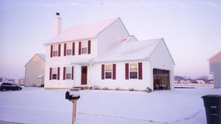 My 1st House - in the snow