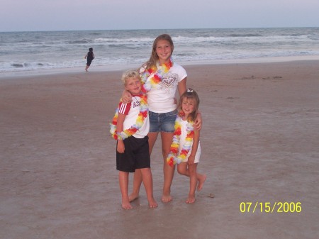 Chase and cousins at the beach