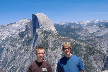 From Glacier Point, Yosemite.  Half Dome in the background