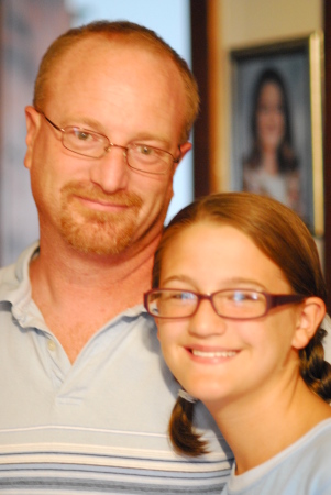 My husband (of almost 19yrs) Ted & our daughter Katie 12yrs