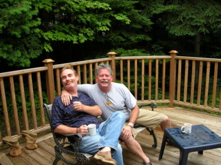 Steve Carson and Best Pal, Clark Ruttle chillin' in Wilberforce