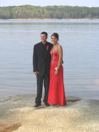 My youngest Brandon on  prom date