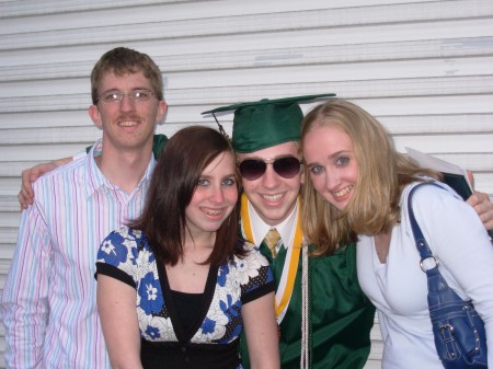 Alex (ERHS'07) with Nick, Tori & Kyla