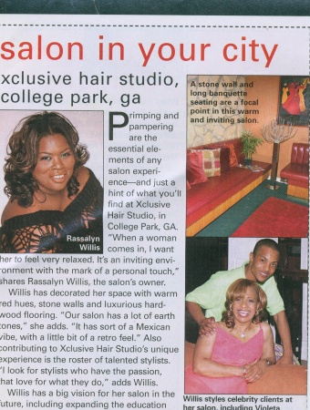 article in Black Hair Magazine July 2007