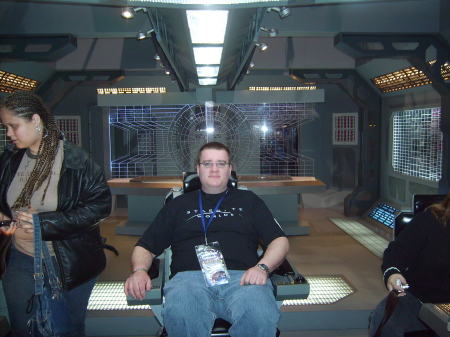 I'm on the Film set of Stargate Sg1
