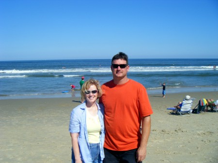 Having fun at the beach