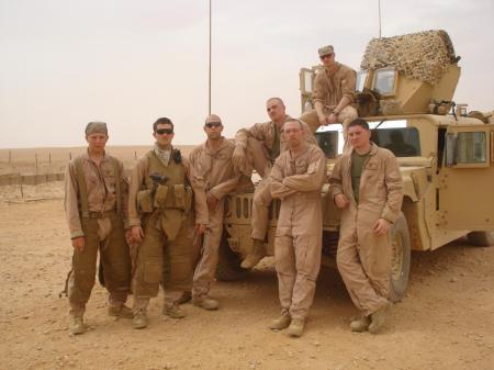 Me with some of my Marines.