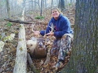 Me and my 8 pt buck 2009