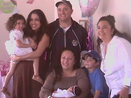 Here is the family, my sister Raana, wife in white Cristina, kids David and Sofia and sister in law Claudia with baby Veronica