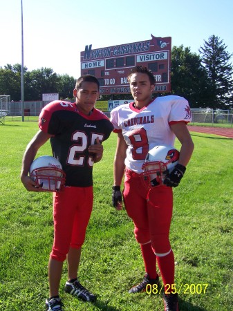 ka'o & jesse  at football photo day