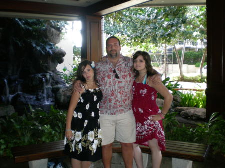 With my daughters in Hawaii