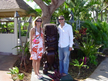 Kenneth and his fiancee on our trip to Hawaii