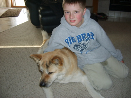 My oldest and his dog