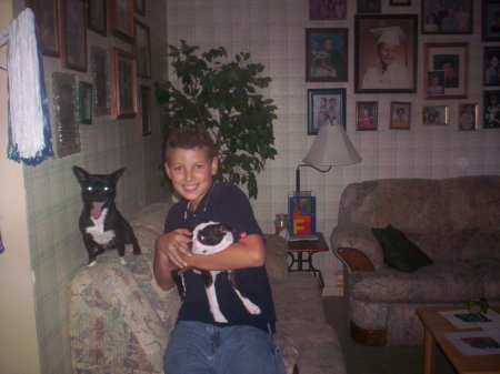 My baby Jeremy and his dogs