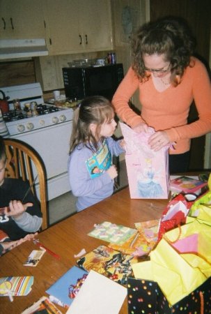 Lauren & mommy at b-day party