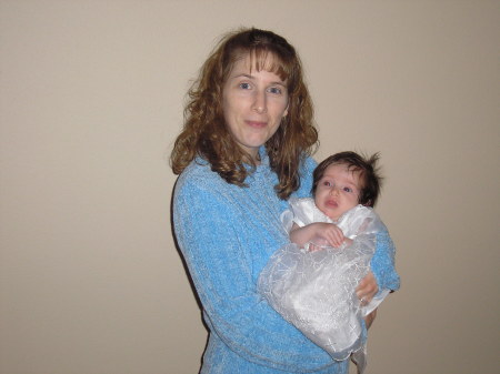 Mommy and Amy after her baptism