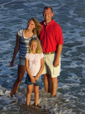 The girls and me at the beach (St. Simons Island)