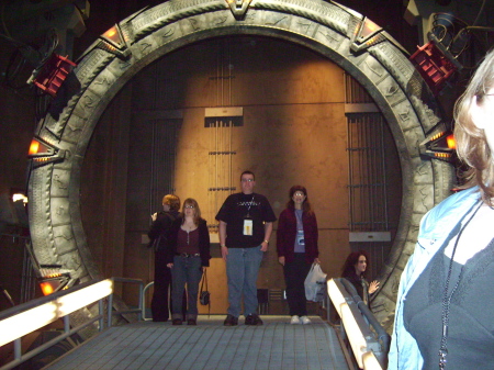 On the film set of Stargate Sg1