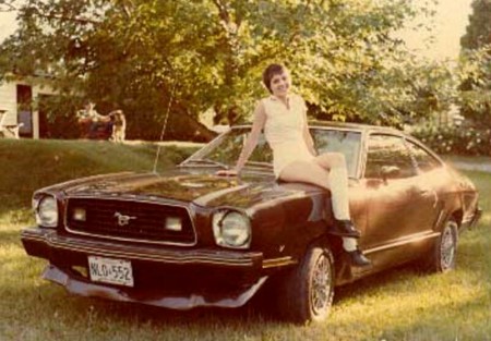 Michele and her Mustang - 1980