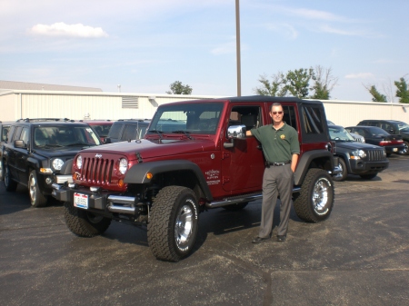 picking up the Jeep