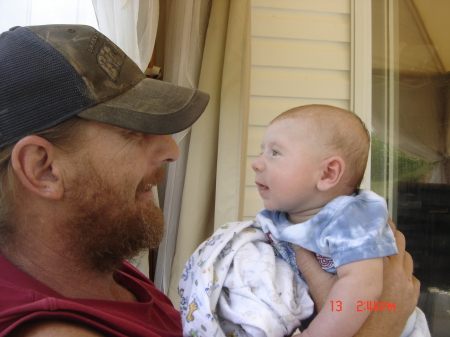 My husband and Mason