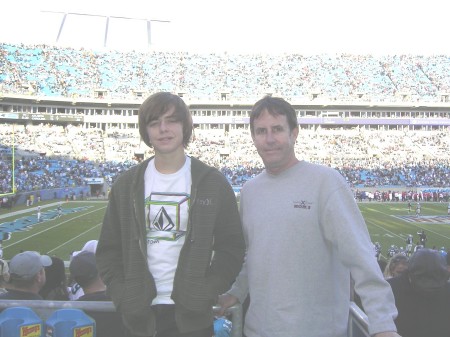 Carolina Panther's in Charlotte with my 17 year old son December 2007