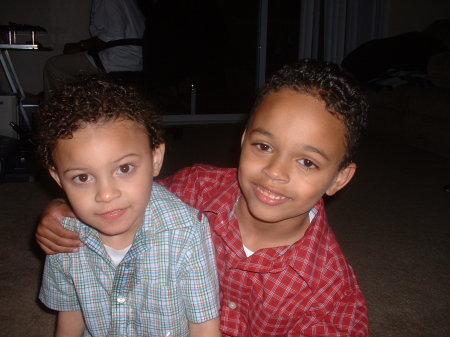 Jalen (3) & Malik (6) my little angels