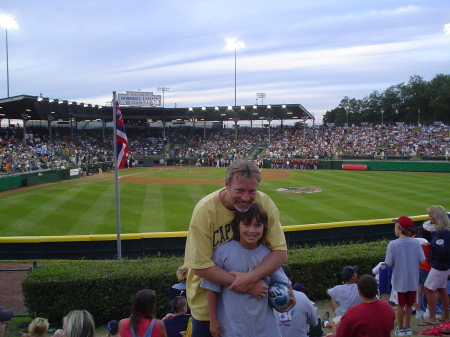 My son and I at the 2005 Little League World Series