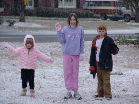 Moe, Larry, and Curley in the snow 2007!