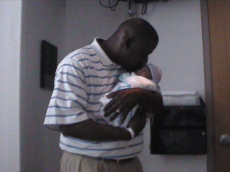 Chase and Daddy bonding August 12 2005