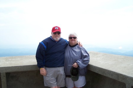Mt. Mitchell observation tower week before it was torn down.