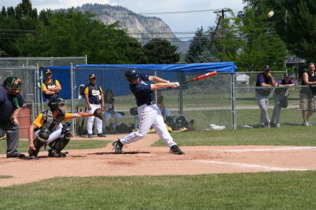 Son Clint at Bat 2007