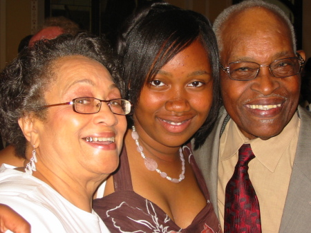 My mom, daughter, and dad