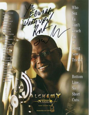 Autographed Randy Jackson Picture from NAMM show Winter 2007