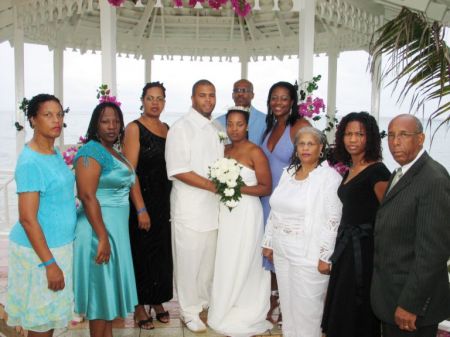 my wedding party (in jamaica)