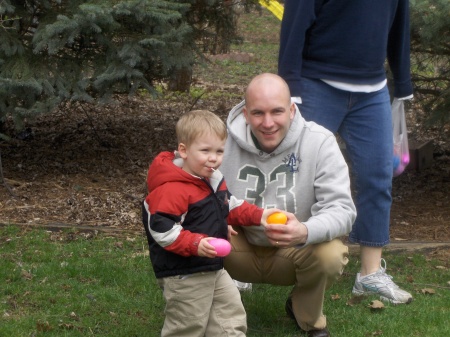 My son Juris and I at Easter '07