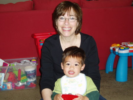 With my grandson, Jonas, April 2008