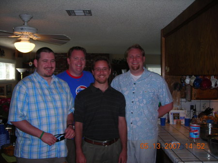 Kevin (son in law), Dave (nephew) James (son) Brian (nephew)
