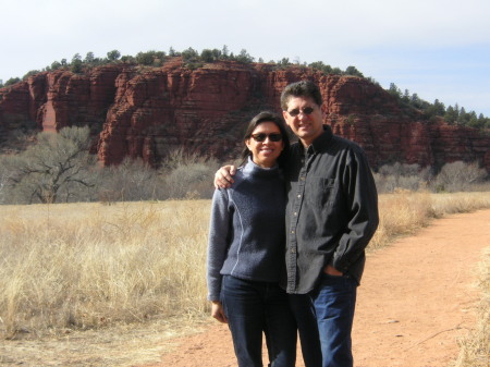My Lovely Wife and Me Sedona AZ  Jan 2006