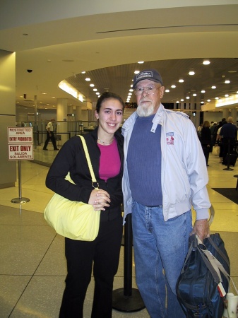 Grandpa and Makenzie, Japan bound