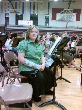 Katie's first band concert/plays clarinet!!