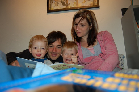 Son-Kevin with Wife Sarah Sons Drew & Beau