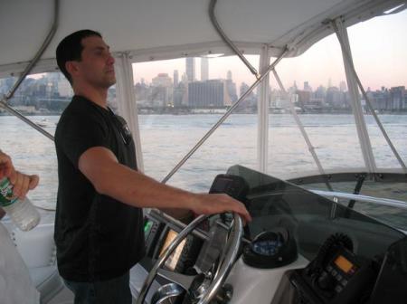 My honey... Roberto - cruising in Hudson River NYC